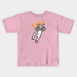 Chills Cat Drawing Kids T-Shirt